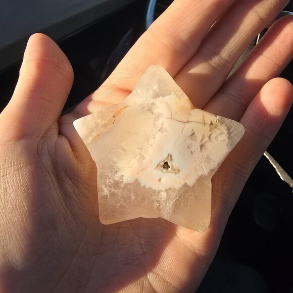 Flower Agate Crystal Star - Picture 1 of 3